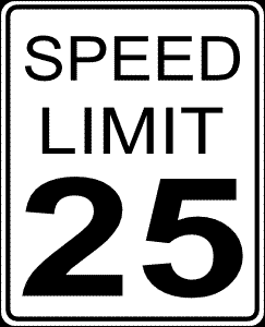 Speed Limit 25